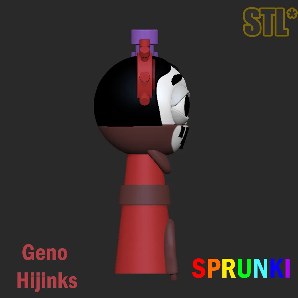 Sprunki Incredibox Geno Hijinks STL Sprunki 3D Character