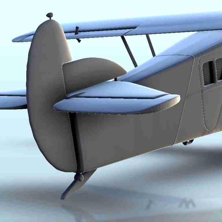 Potez 29 French transport biplane - scenery warhammer miniat | 3D ...