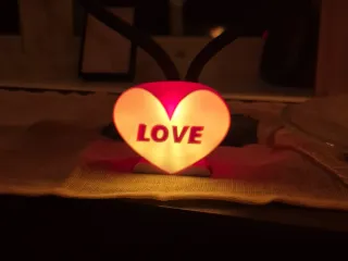 Heart shaped Love Lamp