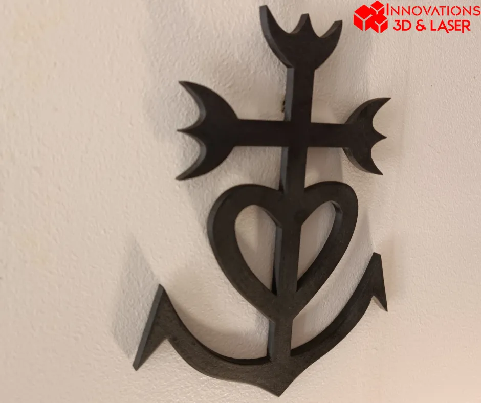 Authentisches Camargue-Kreuz - Traditionelle Dekoration