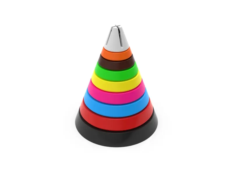 Educational Puzzle Game for Kids – Stacking Cone Shape Toy