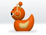 Sprunki Oren Duck STL file, Sprunki Orange 3D Model-2