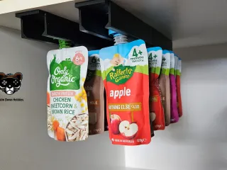 Baby Food / Squeezy Pouch/ Yoghurt Storage Rail