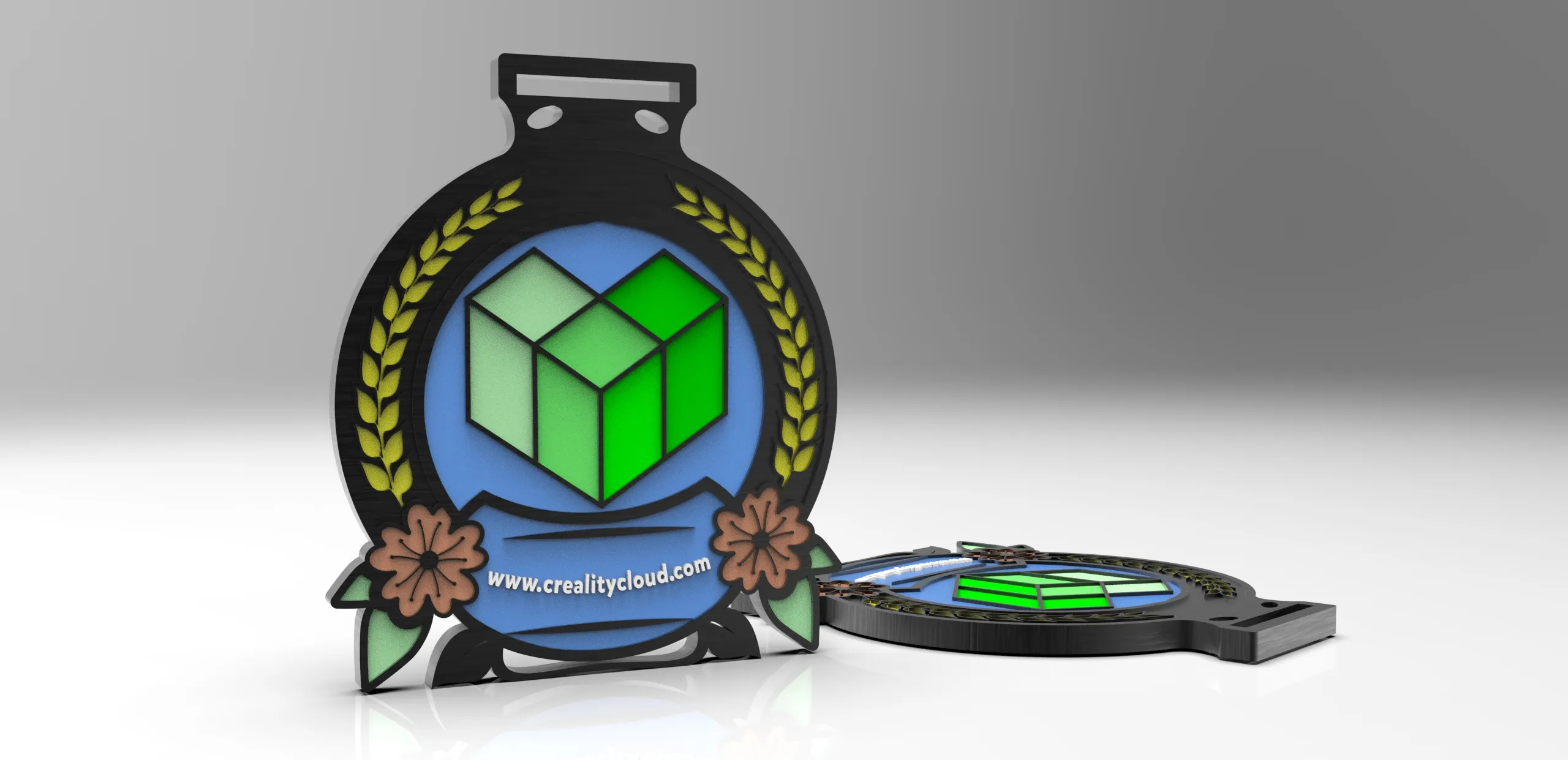 Creality Cloud Top100 Designers of the Year 2024 Metal Medal