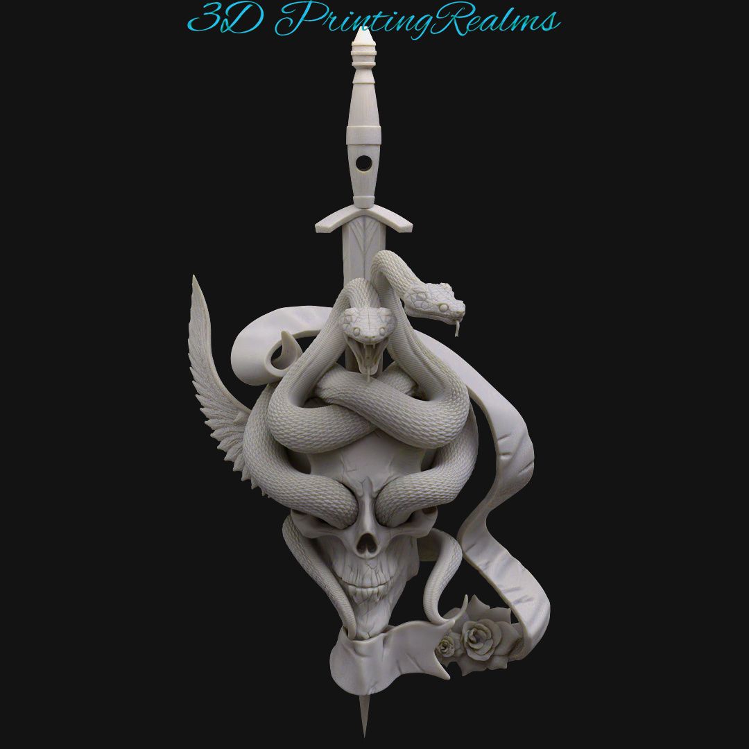 Snake Skull Dagger | 3D models download | Creality Cloud