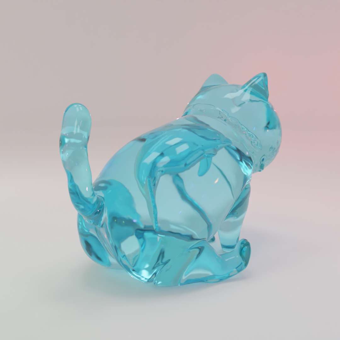 Fish In The Cat (Clear Resin Print Only)