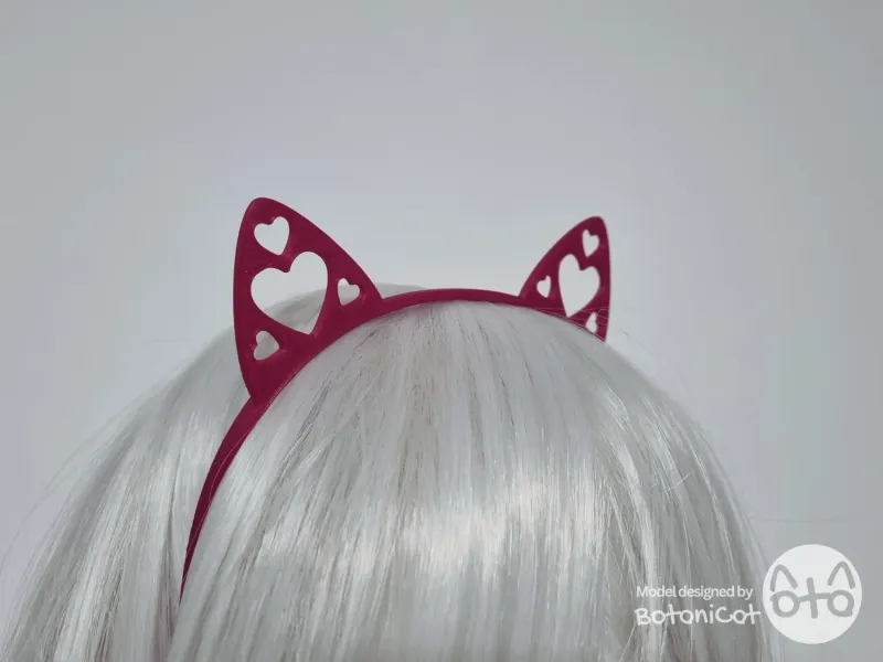 Headband: Hearts Cat Ears