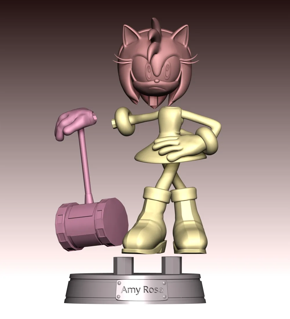Amy Rose The Hedgehog 3 Fan Art