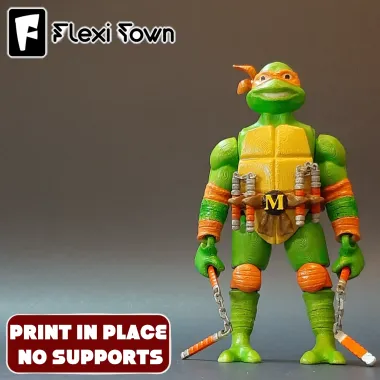 Flexi Print-in-Place Teenage Mutant Ninja Turtles, Michelang-1