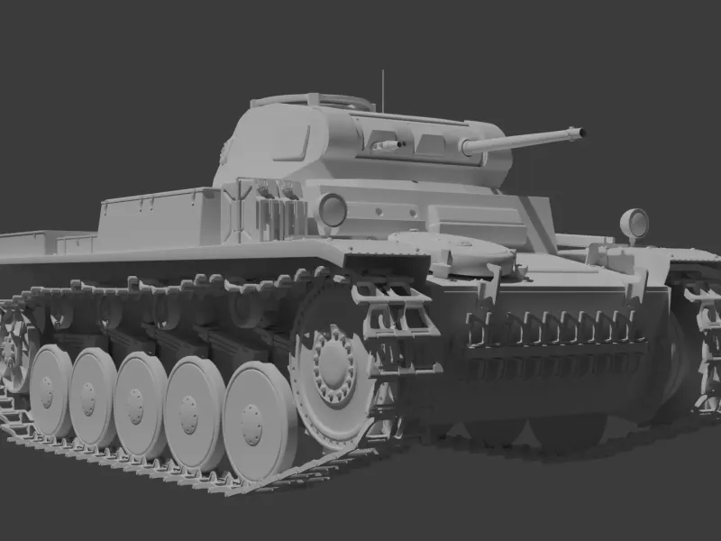 Panzer Tank 3D Printing STL File