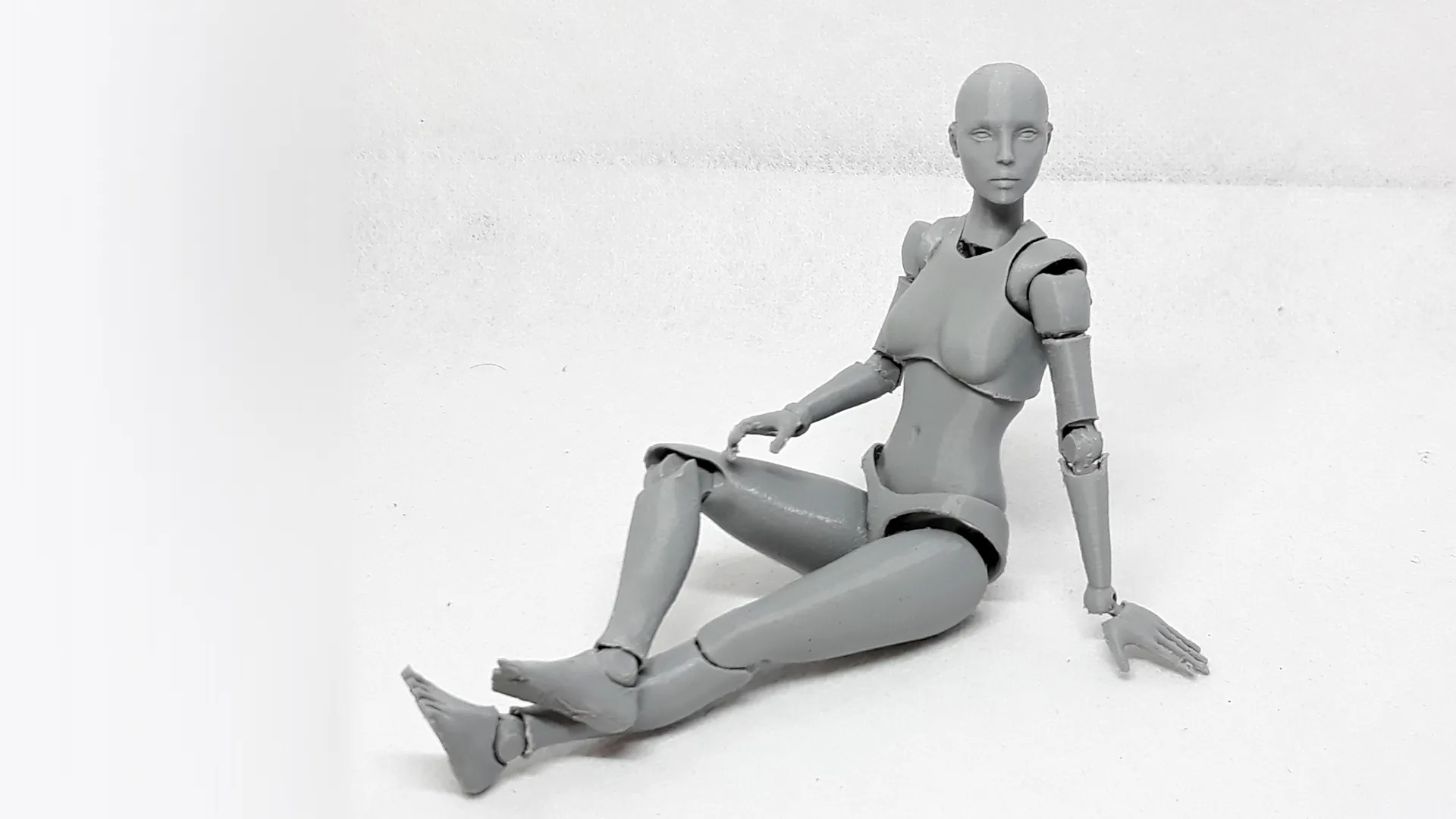Lady Figure the 3D printed female action figure