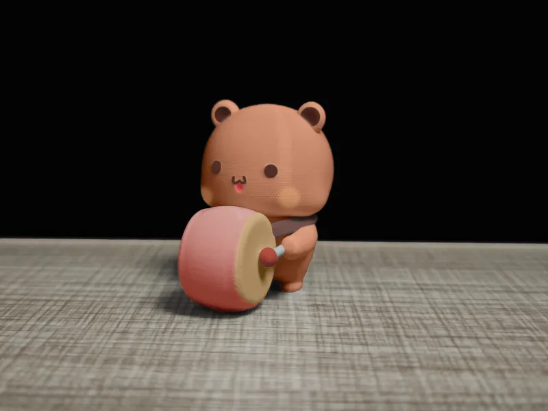 Couple Bear-stand_drum_bubu