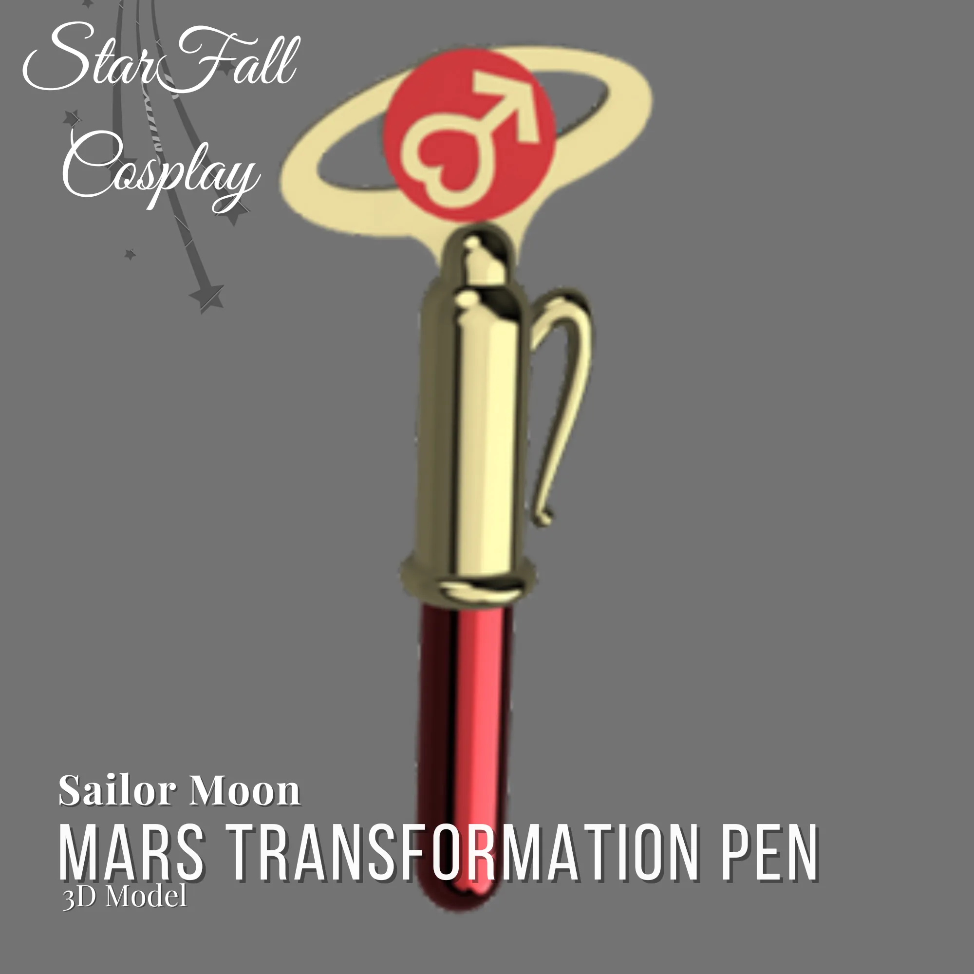 Mars Transformation Pen 3D Model