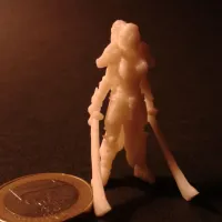 Two Blade - Female Orc Commander - PRE SUPPORTED - 32 mm sca-7