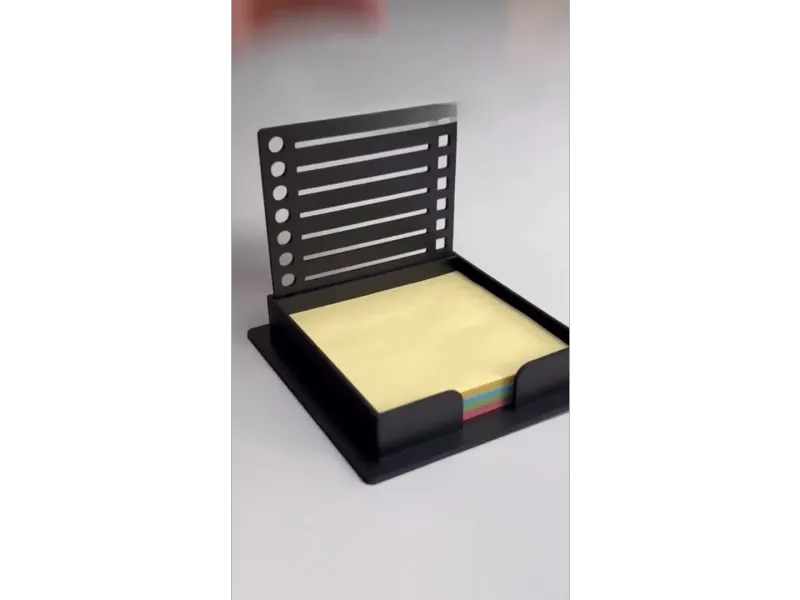 حامل ملاحظات PostIT مع مُنشئ قوائم