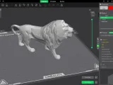 Low Poly Lion Statuette-0