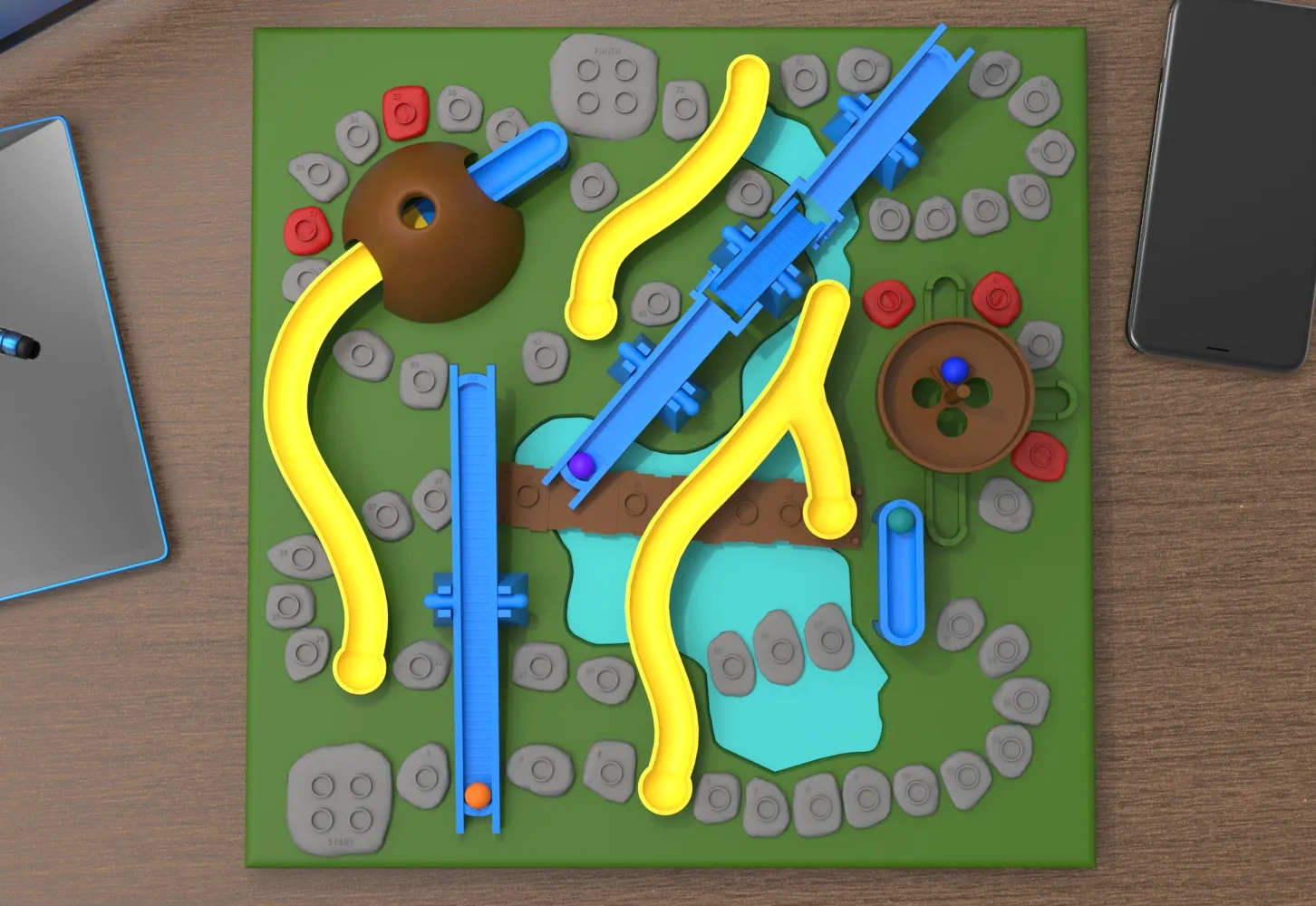 Slide and Ladder Game / Snake and Ladder (Board Game)