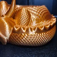 SLEEPY DRAGON CANDY BOWL / PLANTER - NO SUPPORTS-2