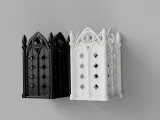 Gothic Organizer Pen Box Brush Box Window Gothic Style-5