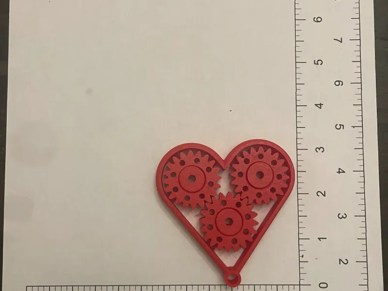 Midsize Gear Finger Widget Heart