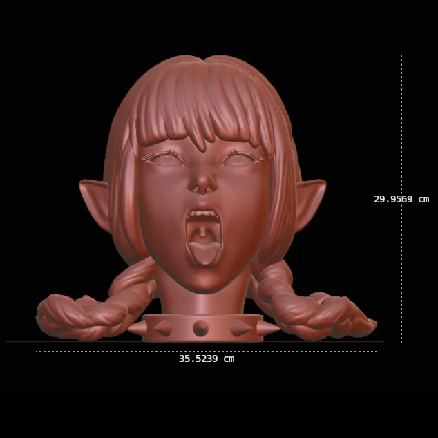 Bust Decoration Dice Tower "Ahegao"
