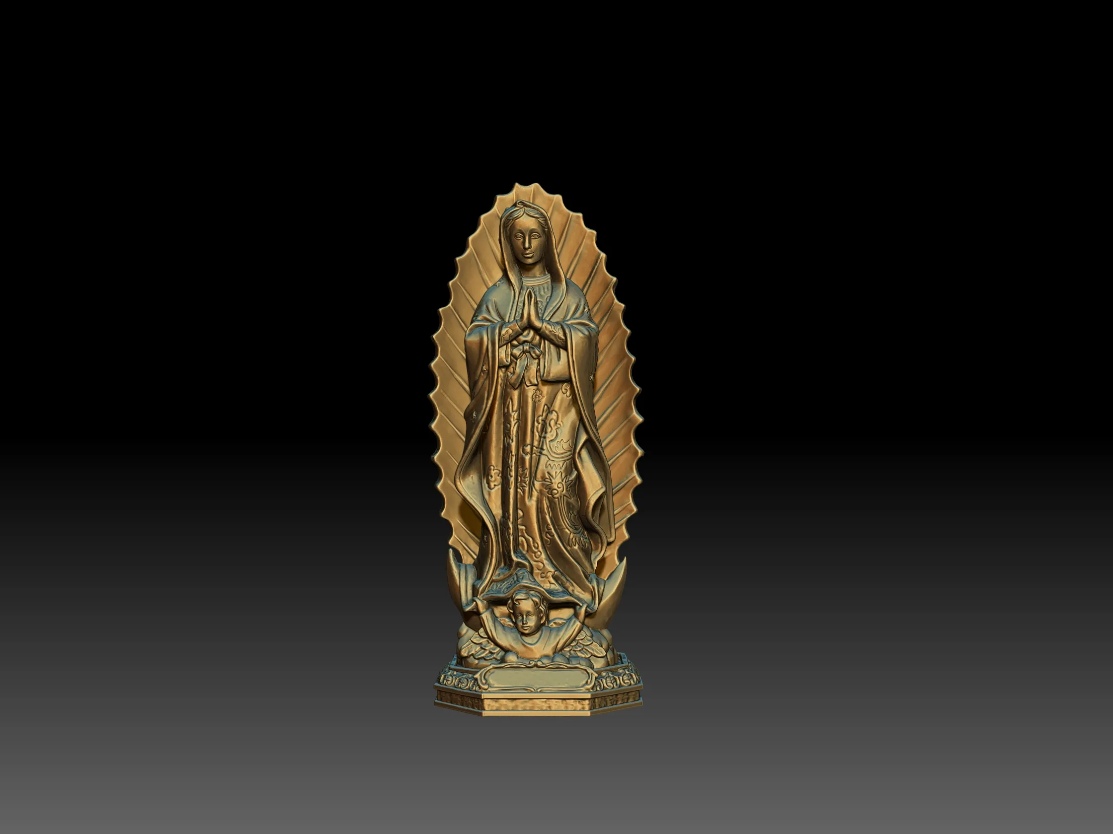 Our Lady of Guadalupe statue Virgin