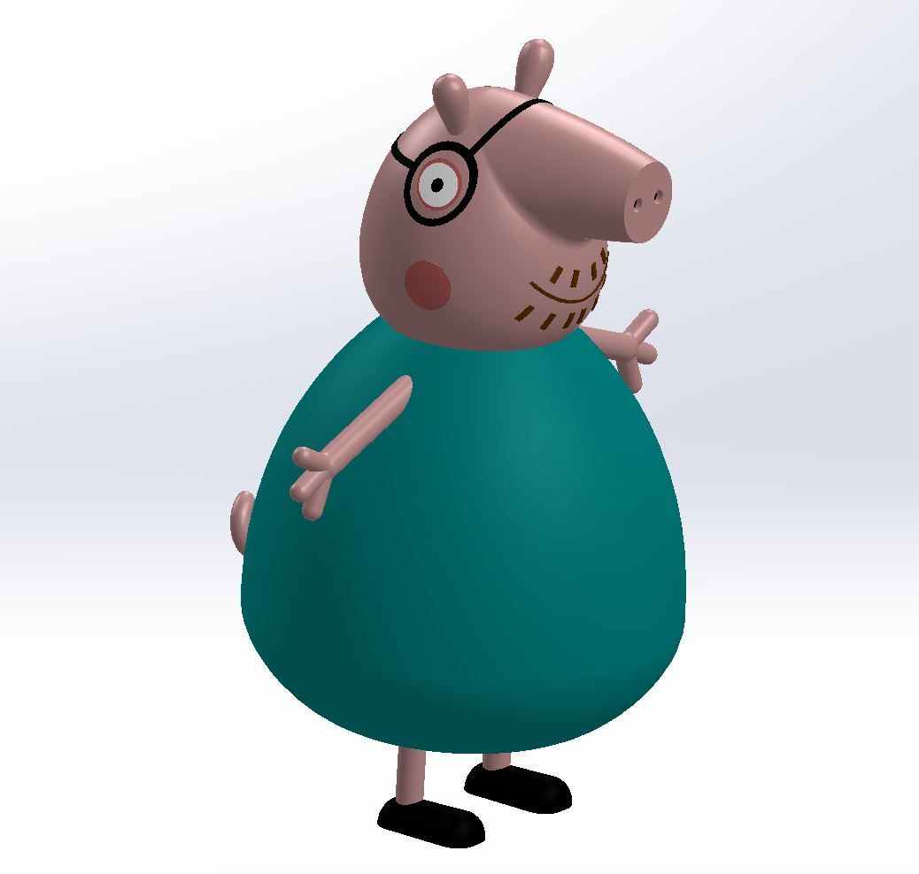 Daddy Pig, Peppa's father | 3D models download | Creality Cloud