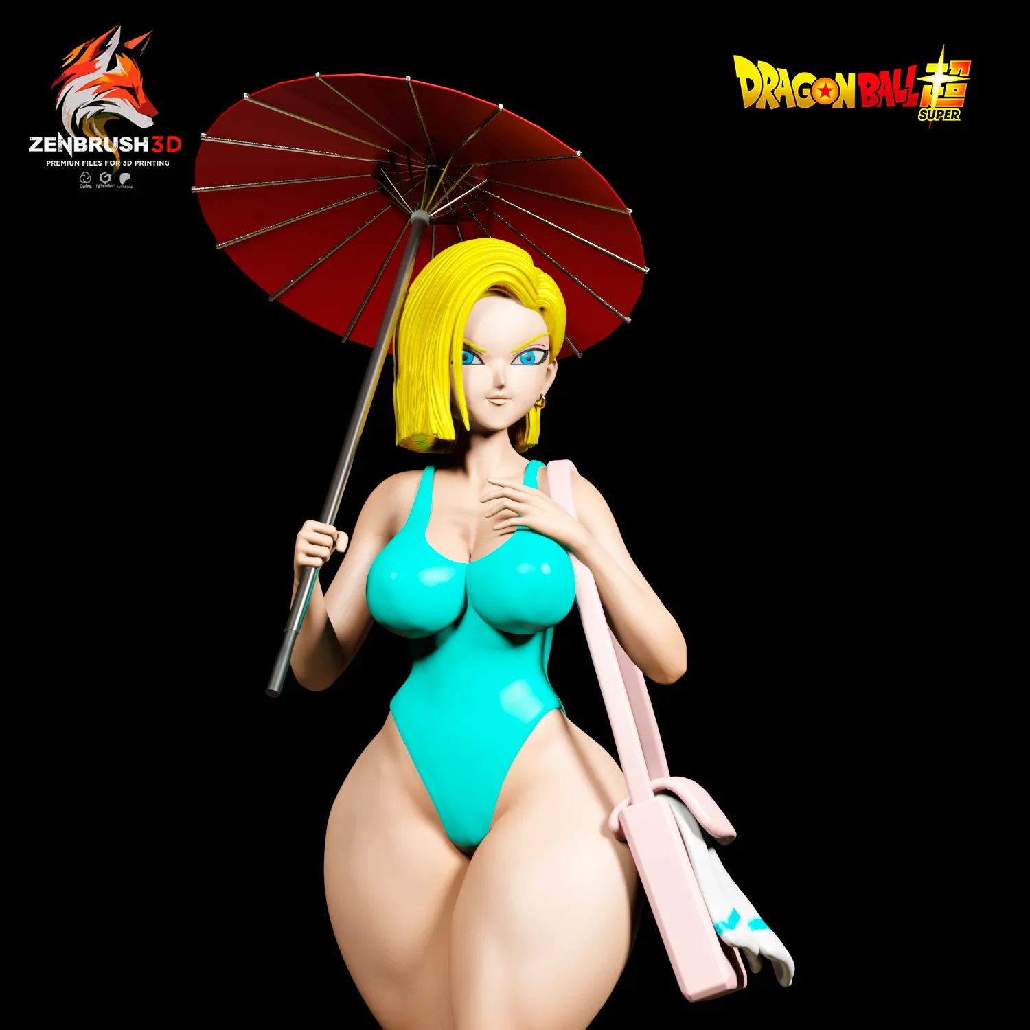 Android 18 - Beach Outfit + NFSW 3D PRINTING