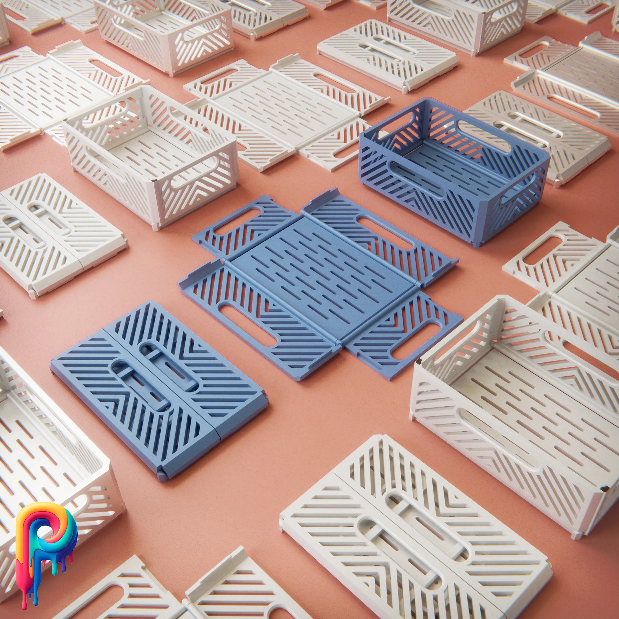 Foldable Crates (Print-in-place) by Polymeria