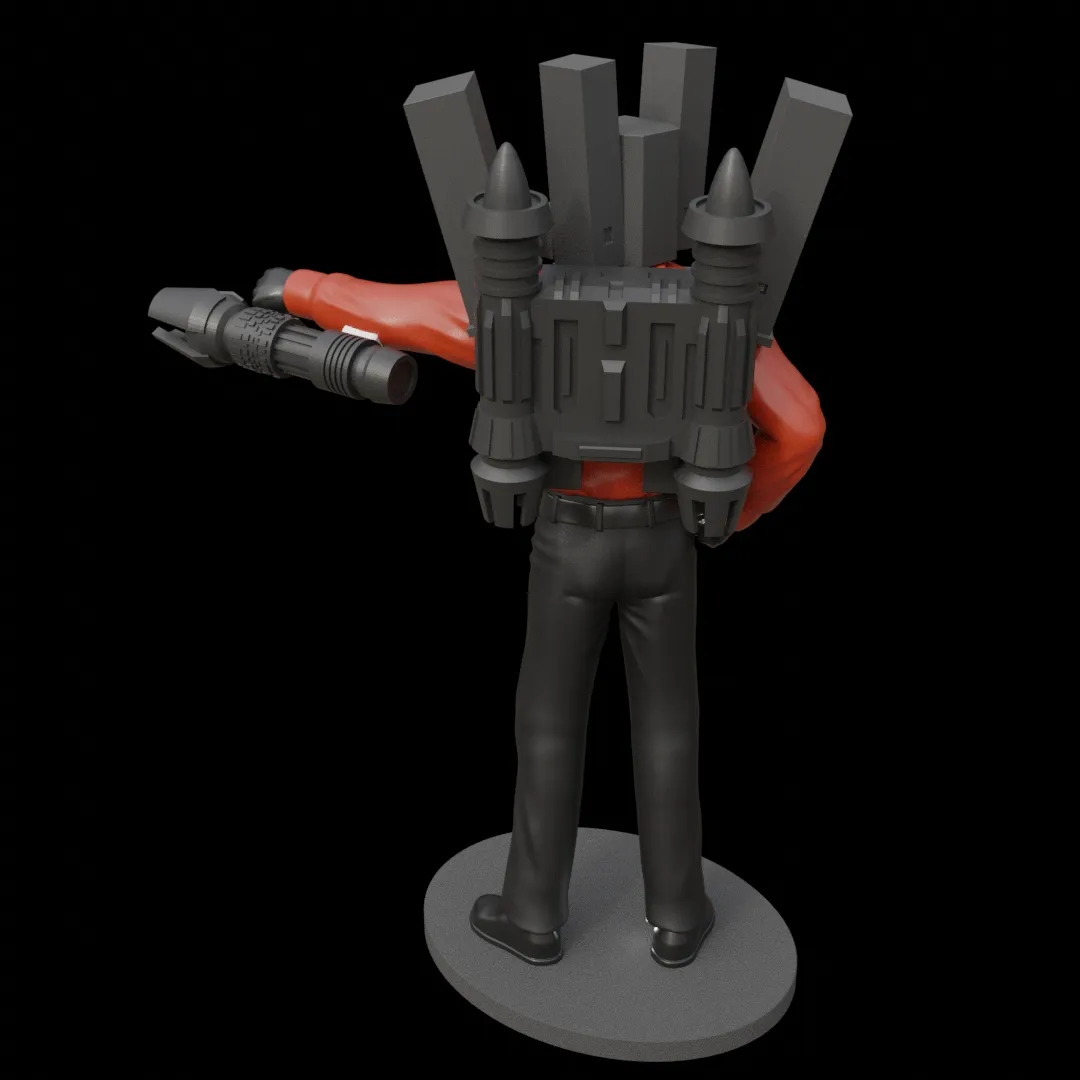 Titan Speaker Man Skibidi Toilet Fan Art