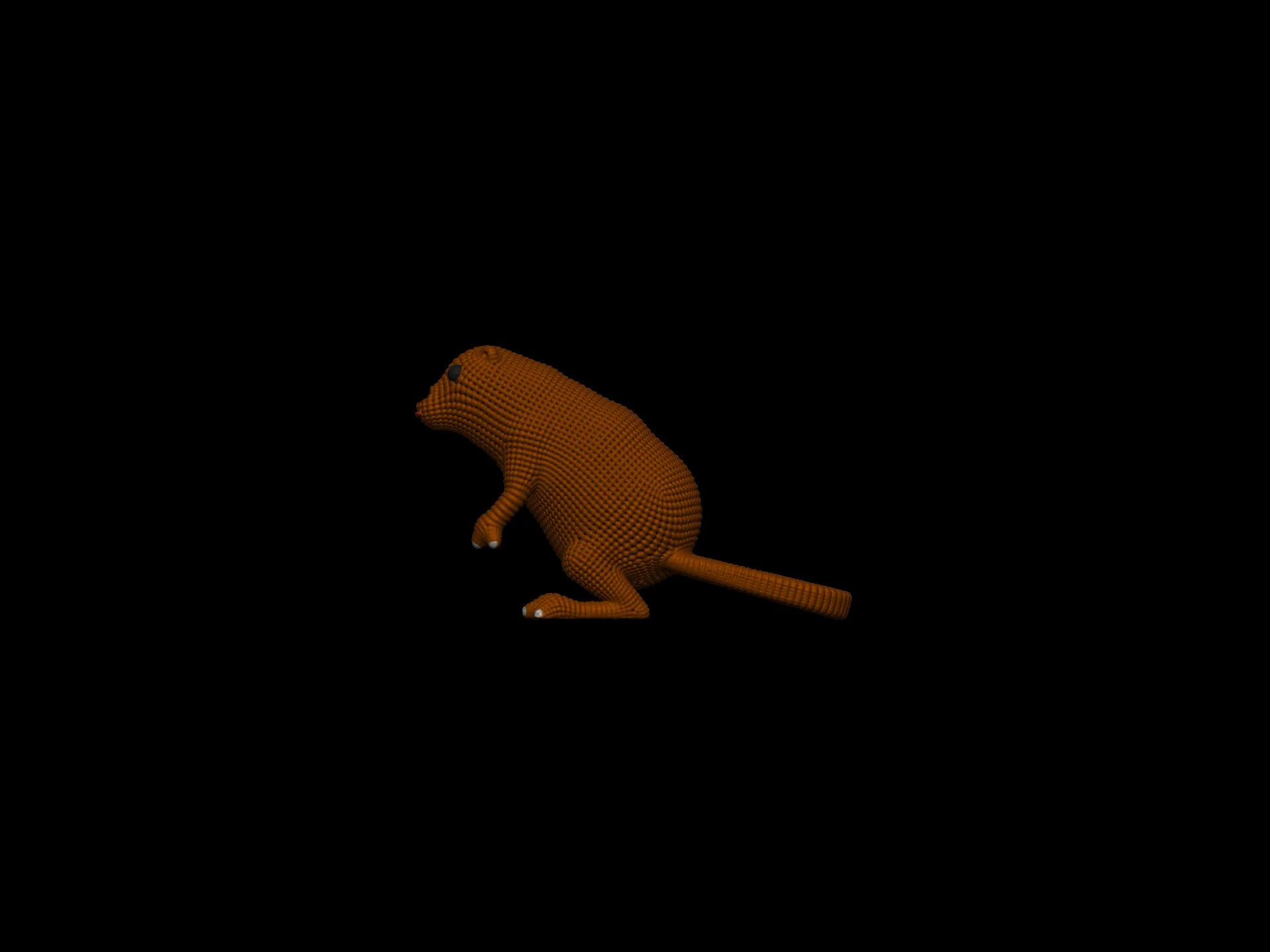 Cute Net Beaver Miniature