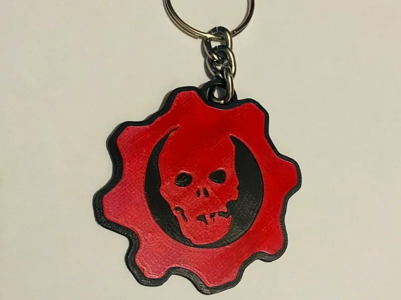 Gears Of War Logo Keychain v1