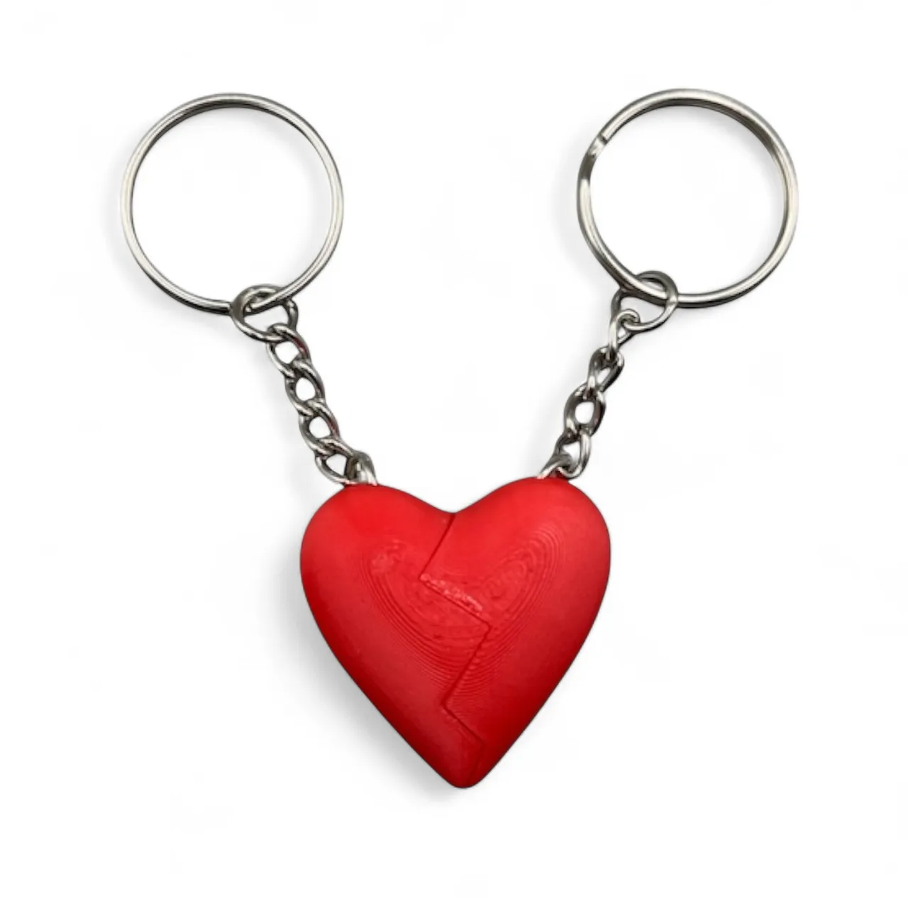 Magnetic Heart Keychain - A Love That Clicks! - No Supports