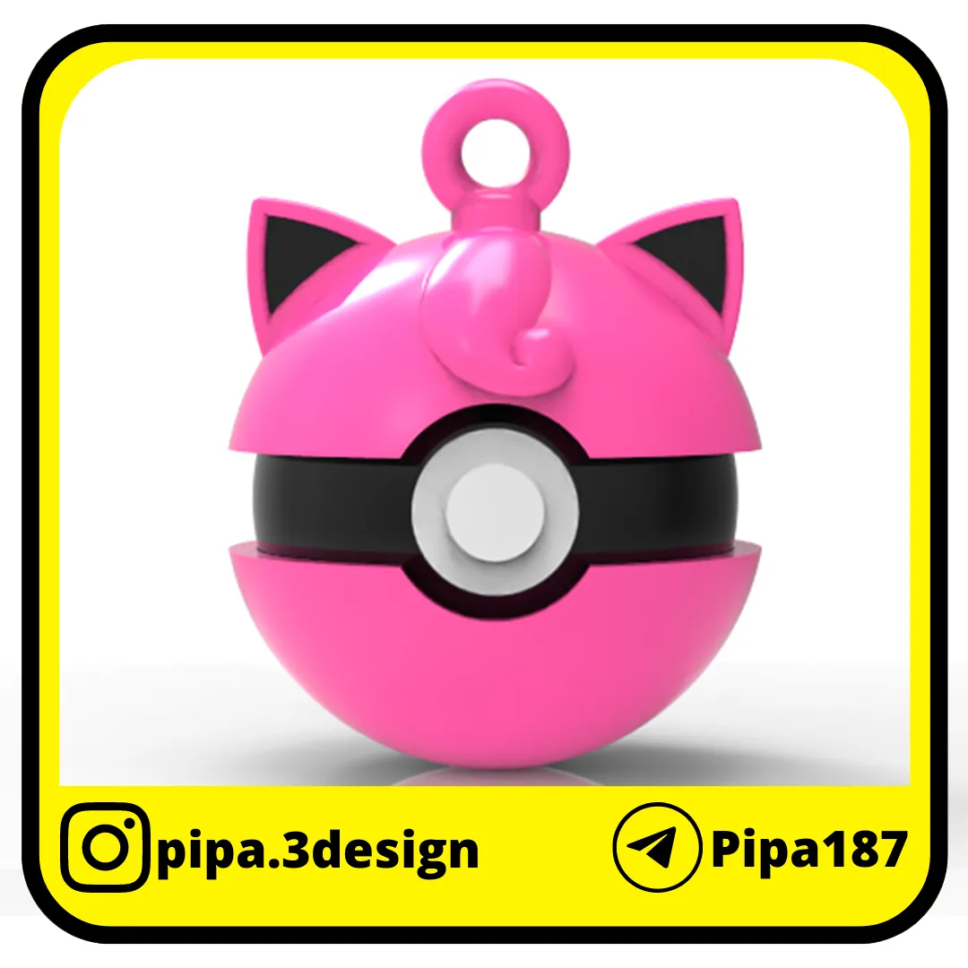 POKEMON CHRISTMAS ORNAMENTS - POKEBALLS Jigglypuff