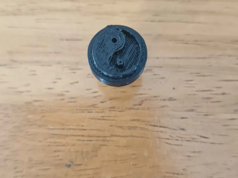 Yin und Yang Krokodil Anhänger