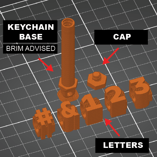 Anyone have a stl file to print this keychain spinner for you finger the  bearing size is 30x42x7mm : r/3Dprinting