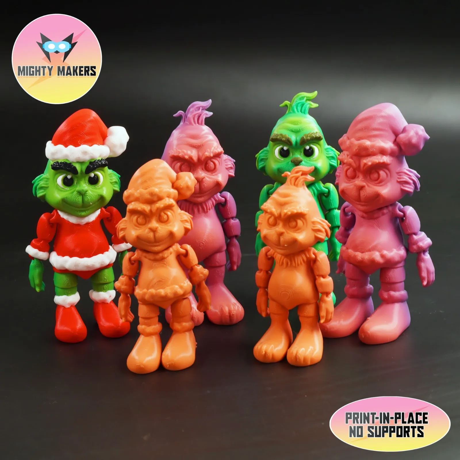PRINT IN PLACE FLEXI GRINCH