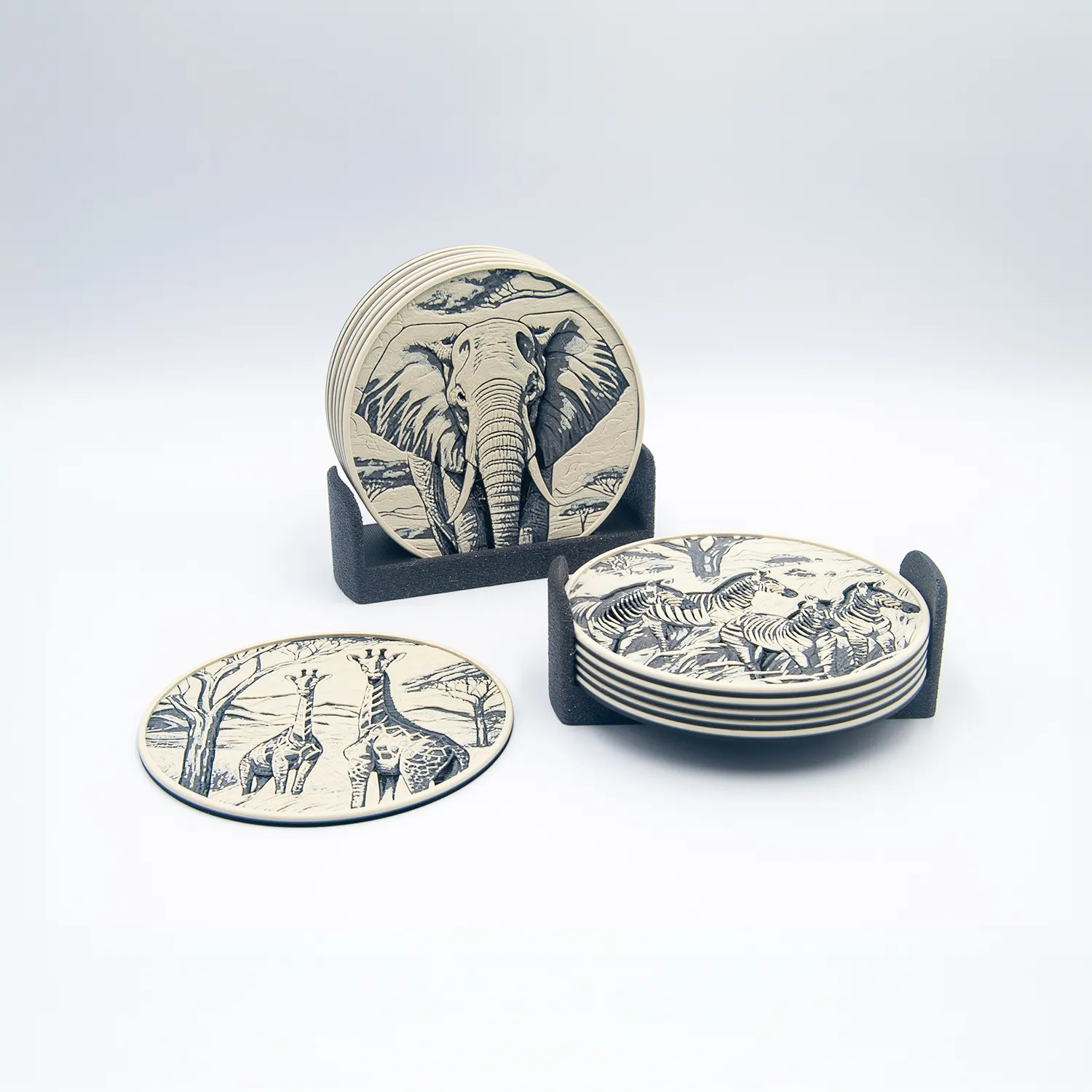 Savanna Wildlife Coasters