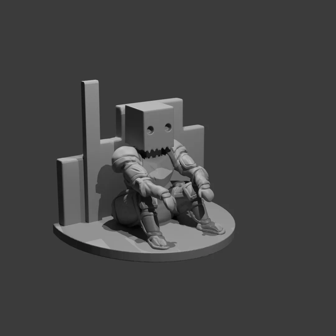 Resting Knight GroceryBag