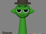 3D Sprunki Incredibox George Sprunki STL 3D Character Fanart-0