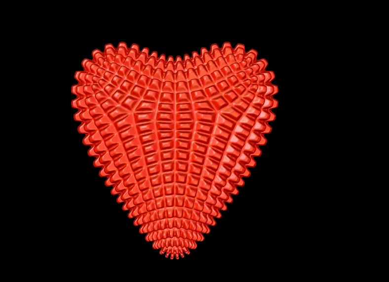 3D Printer Files | 3MF File | Heart Textured Valentines Day | Creality ...