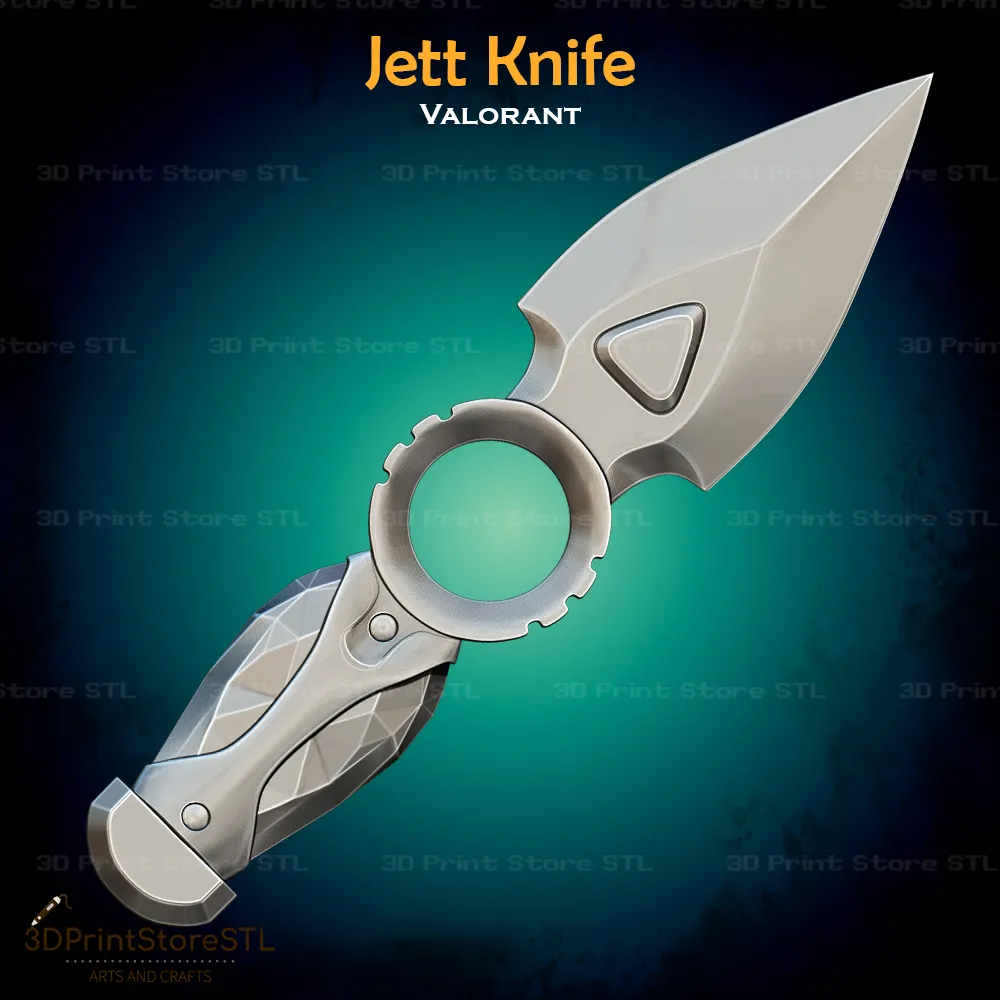 Jett Bıçak Cosplay Valorant - STL Dosyası