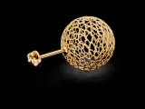 Round jali Ear Studs-5
