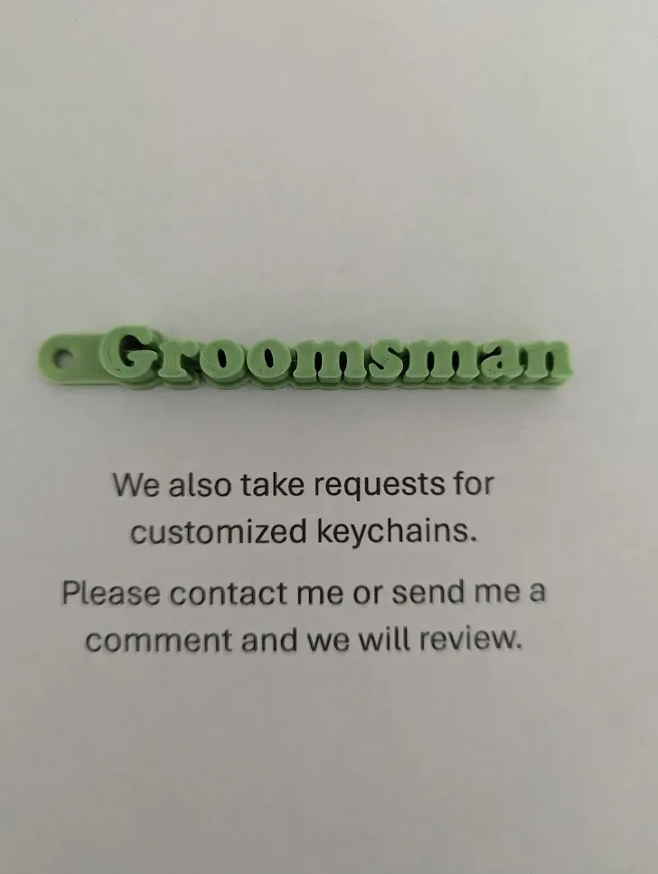 Groomsman Keychain