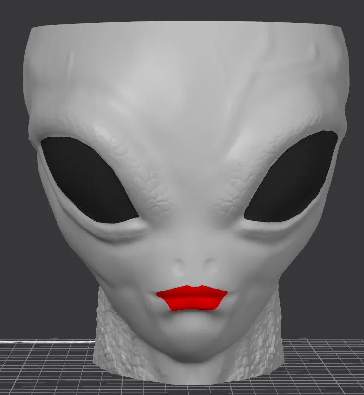 Alien Halloween decoration, plant pot, flower pot, bowl-1