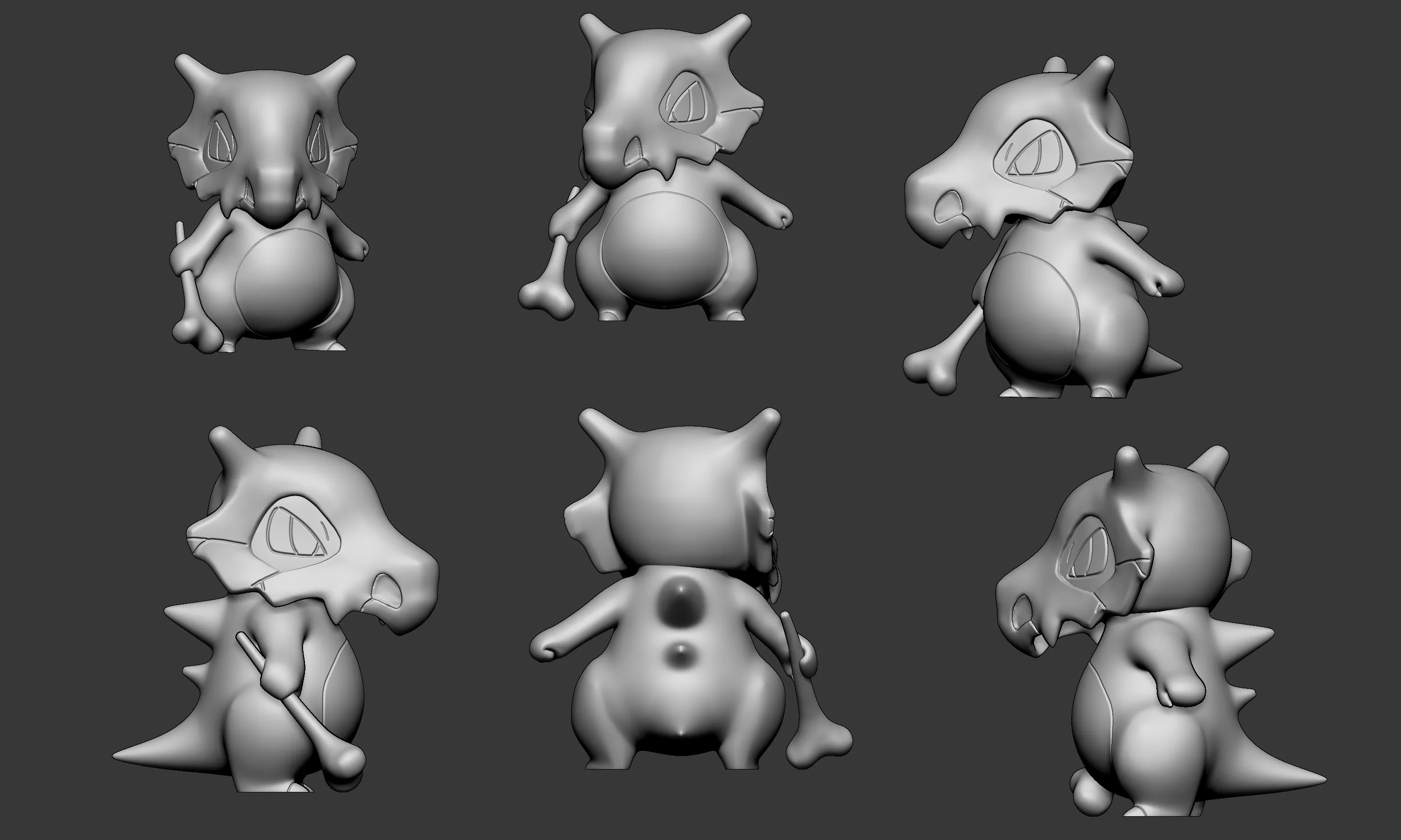 Pokemon - Cubone with 2 poses