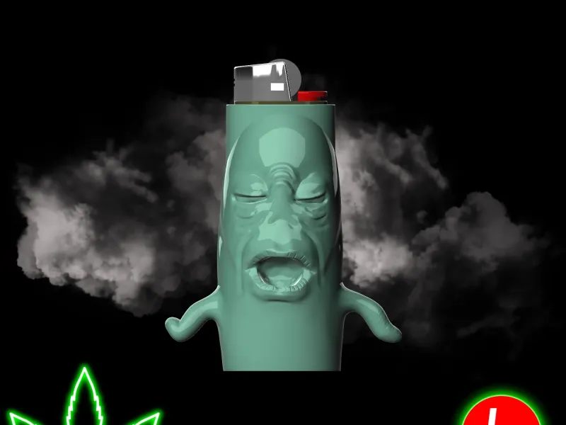 🔥 Bic Lighter Case - Plankton Meme 😱