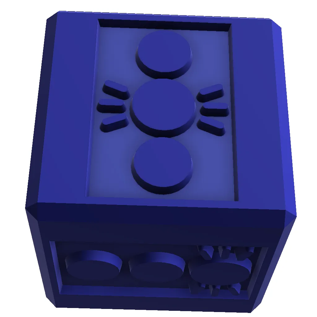 Educational Traffic lights Stamp Cube for sensory play