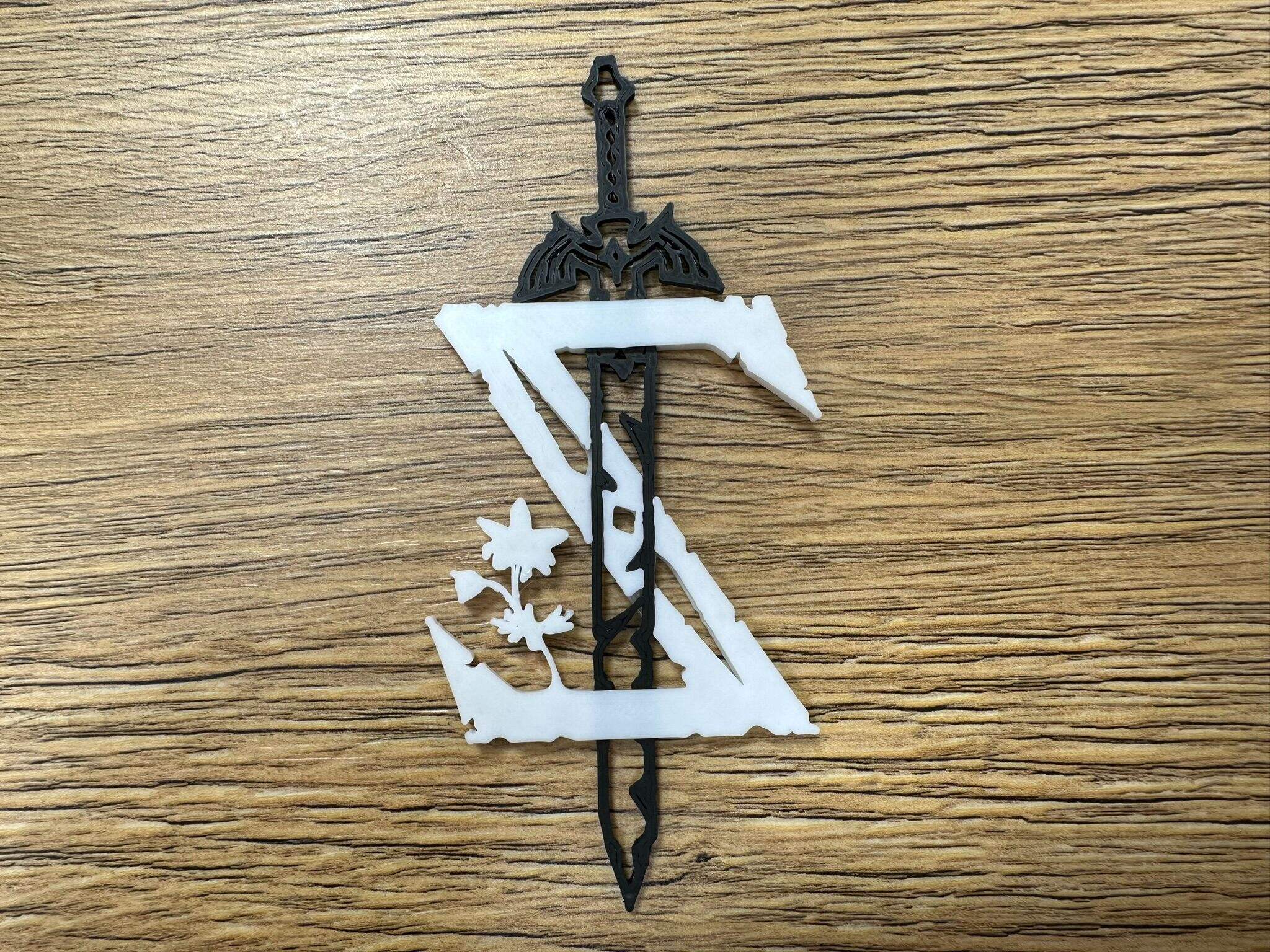 Zelda logo with master sword