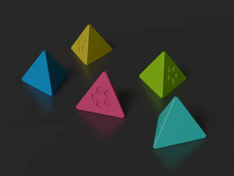 5 stone game "Pyramid"